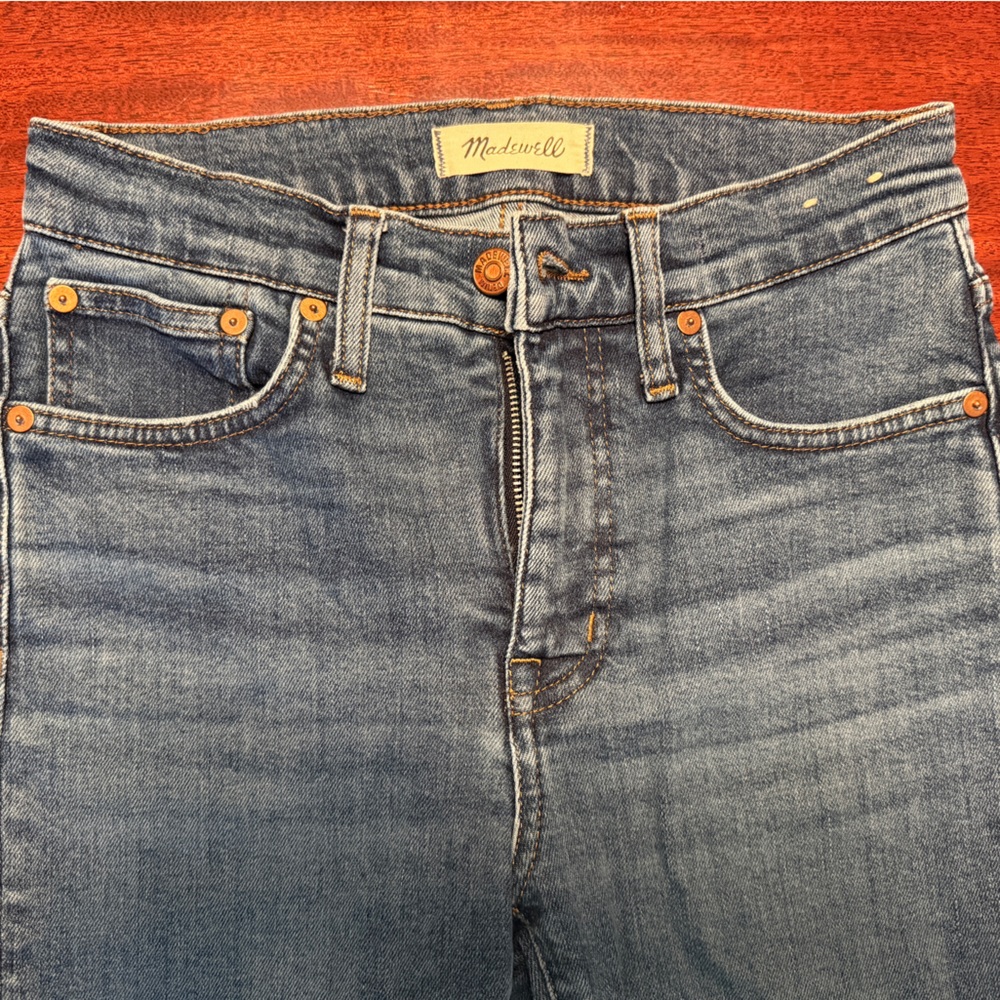 Madewell Mid-Rise Kick Out Blue Women Jeans